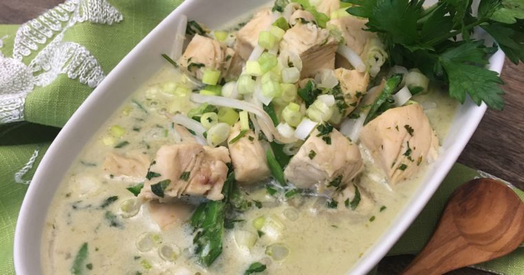 Thai Green Curry Chicken with Basil