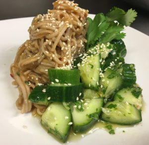 Spicy Soba Noodles with Vietnamese Cucumbers