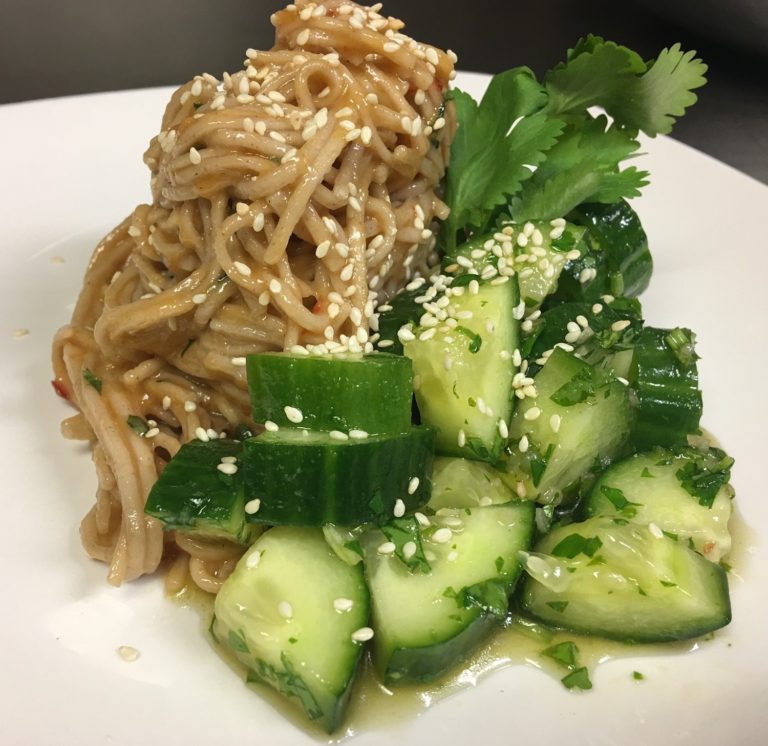 Spicy Sesame Soba Noodles With Vietnamese Cucumbers Chefhotdish Food