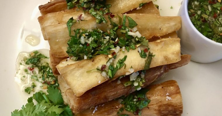 Yuca Fries with Chimichurri