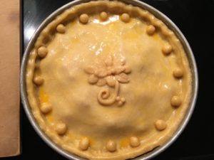 Decorated Lamb Pie