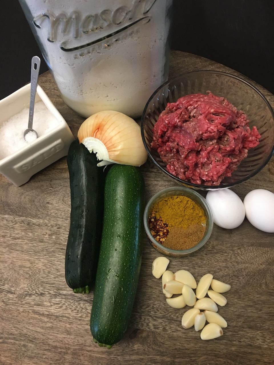 Indian Spiced Zucchini & Beef Patties