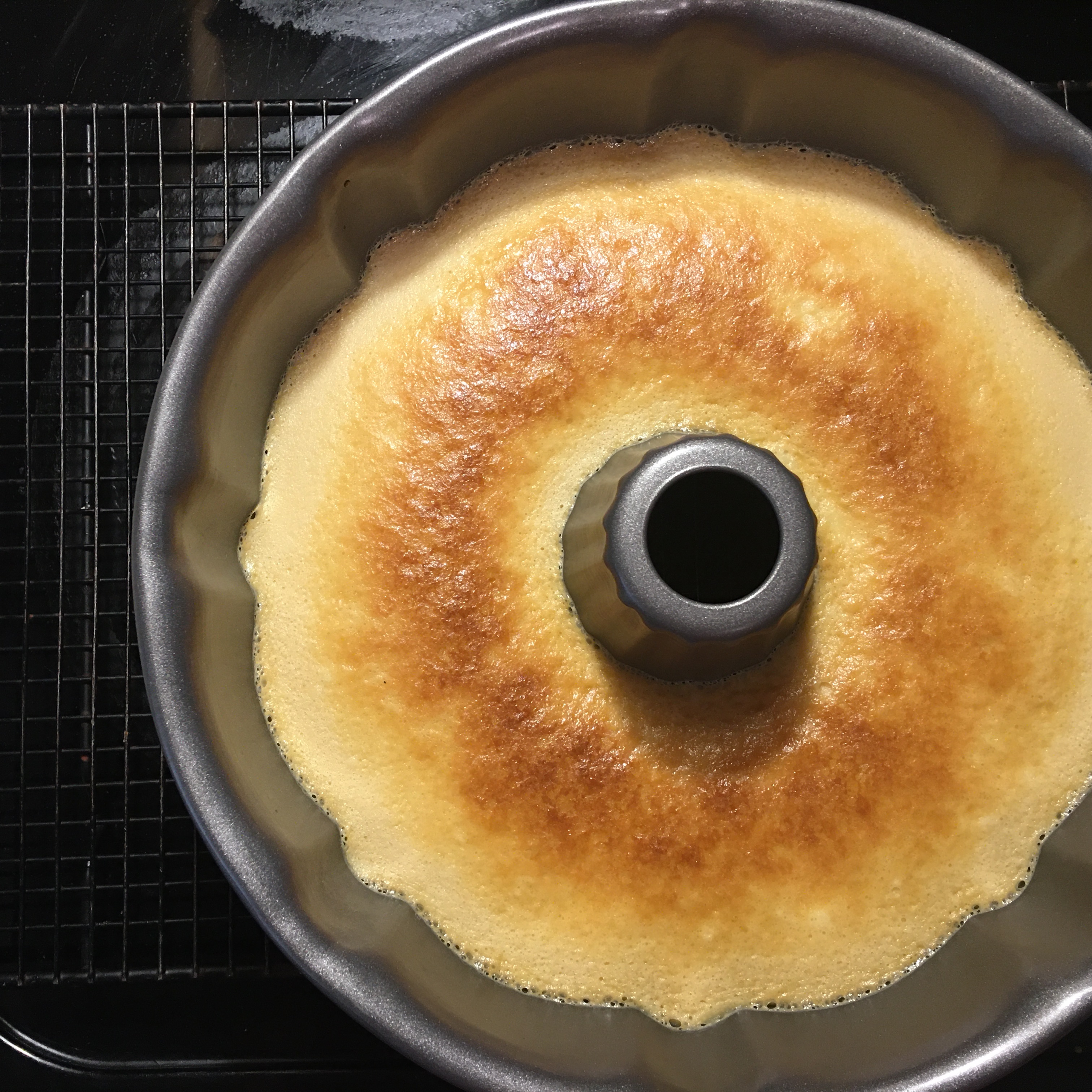 Cooling Flan Custard