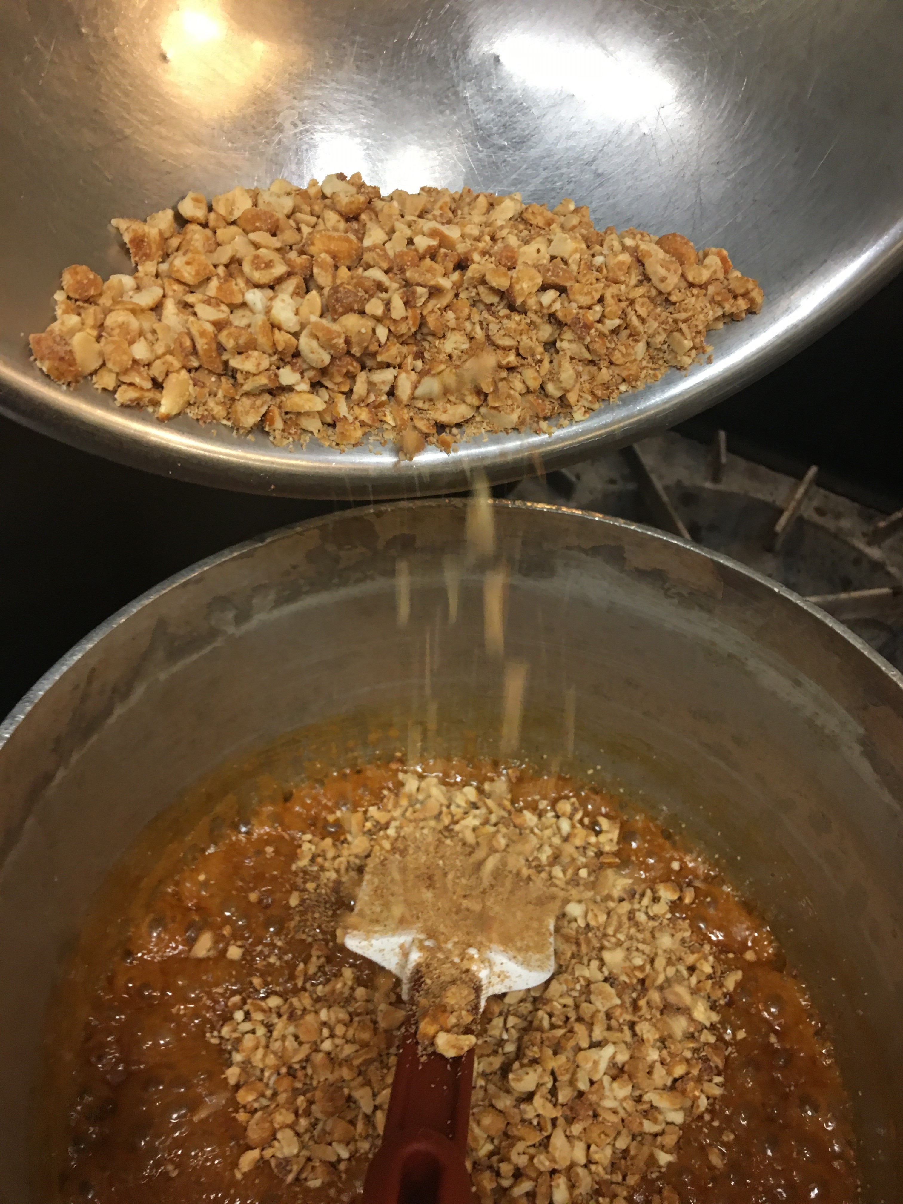 Combining Peanuts to Caramel