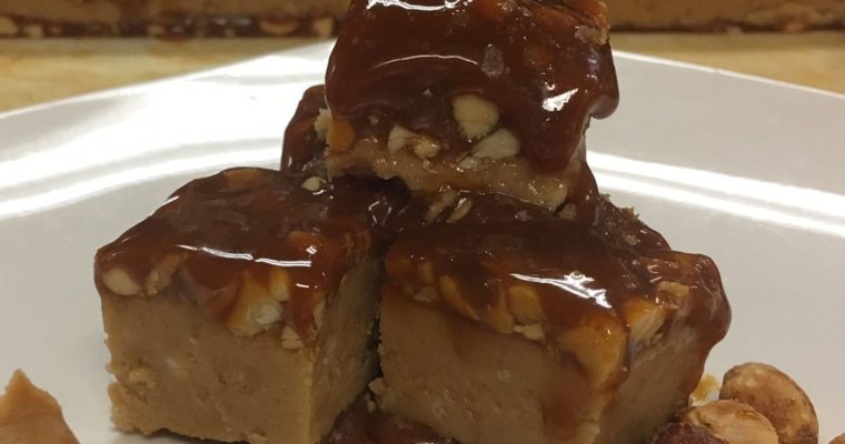 Salty Caramel Peanut Butter Fudge