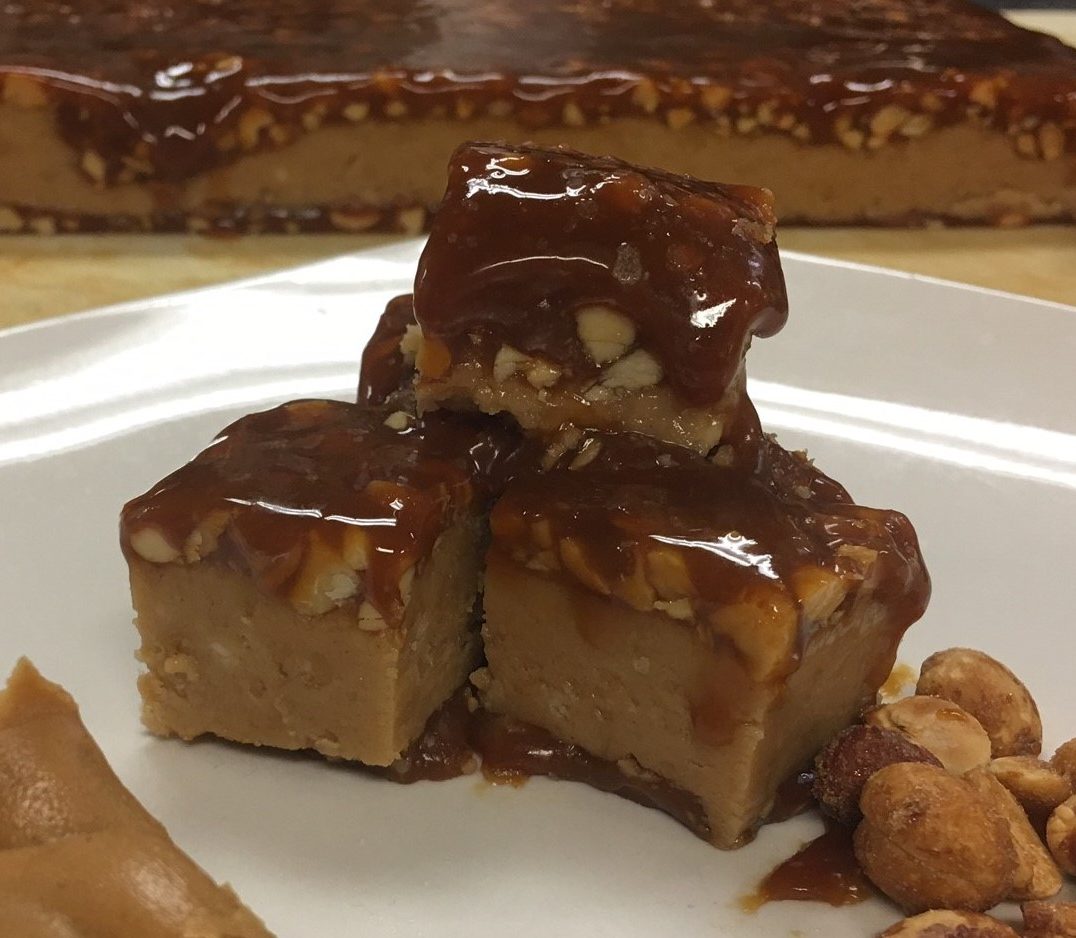 Salty Caramel Peanut Butter Fudge