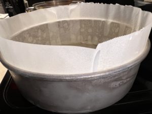 Prepared Cheesecake Pan